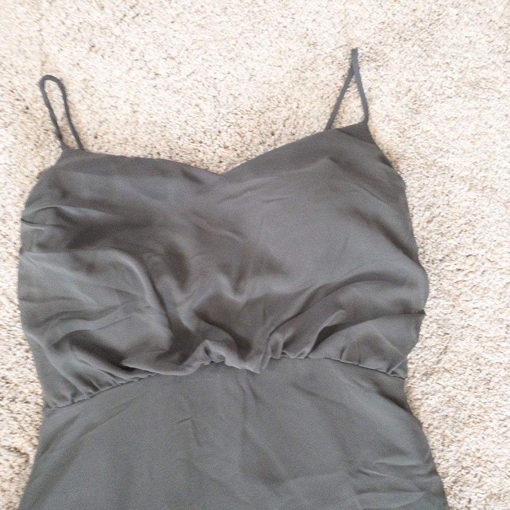 Bridesmaid dress grey Bill Levkoff
